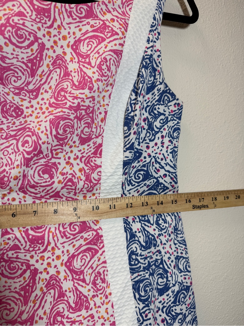 Lilly Pulitzer Shift Dress 4 Cotton Seacock Blue Pink Starfish Seashell Nautical - Picture 10 of 11